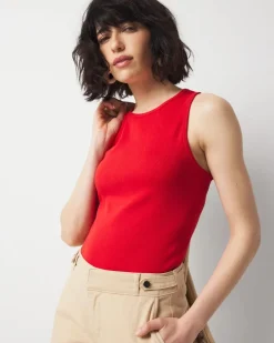 WHBM FORME™ Ribbed Stretch Racer Back Tank*White House Black Market Best