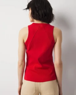 WHBM FORME™ Ribbed Stretch Racer Back Tank*White House Black Market Best