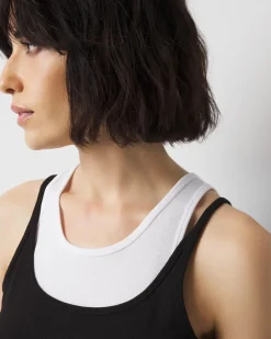 WHBM FORME™ Ribbed Stretch Layered Tank*White House Black Market Sale