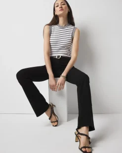 WHBM FORME™ Ribbed Stretch Ruched Side Tank*White House Black Market Discount