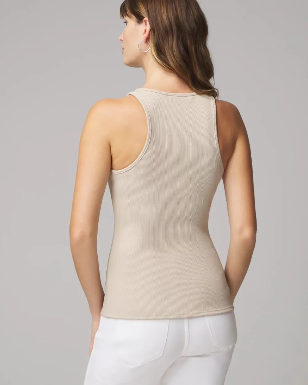 WHBM FORME™ Ribbed Stretch Tank*White House Black Market New