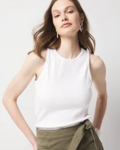 WHBM FORME™ Ribbed Stretch Racer Back Tank*White House Black Market Clearance
