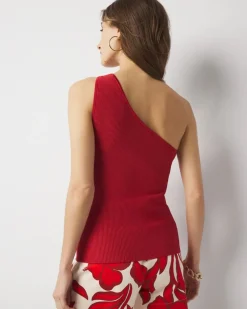 WHBM FORME™ Sculpt Stretch One Shoulder Sweater*White House Black Market Best