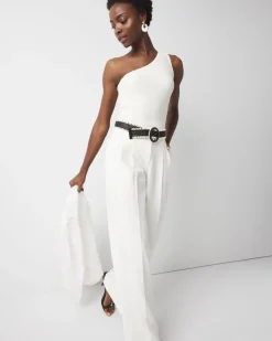 WHBM FORME™ Sculpt Stretch One Shoulder Sweater*White House Black Market New