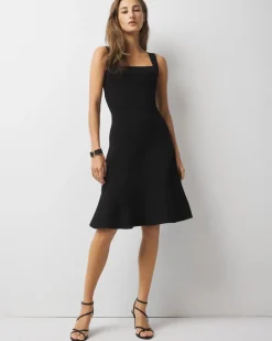 WHBM® FORME Square Neck Dress*White House Black Market Clearance
