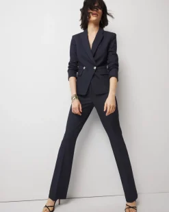 WHBM® Two-Button Denim-Look Studio Blazer*White House Black Market Fashion