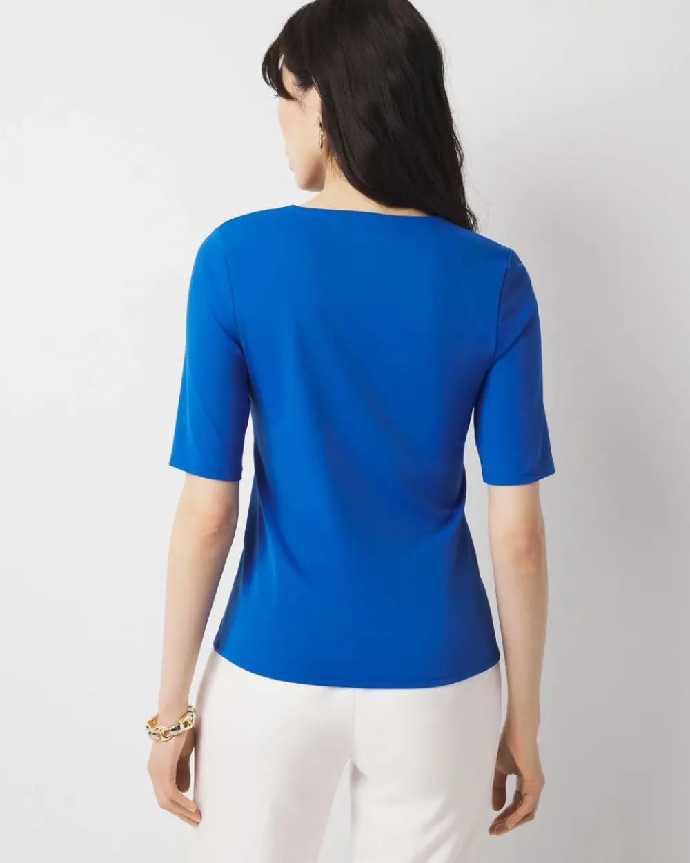 WHBMFORME™ All Ways Stretch Elbow-Sleeve Tee*White House Black Market Clearance