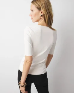 WHBMFORME™ All Ways Stretch Elbow-Sleeve Tee*White House Black Market Discount