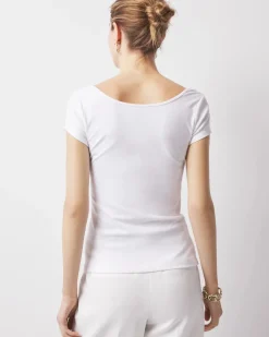 WHBMFORME™ All Ways Stretch Scoop Neck Tee*White House Black Market Hot