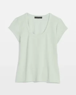 WHBMFORME™ Ribbed Stretch Scoop Neck Tee*White House Black Market Fashion