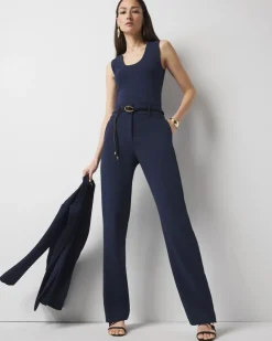 Wide Leg Crepe Trouser*White House Black Market New