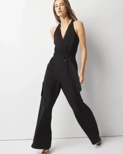 Wide Leg Utility Jumpsuit*White House Black Market Hot