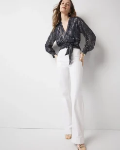 Wrap Waist Blouse*White House Black Market Hot