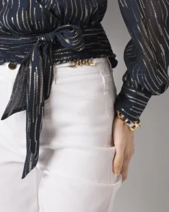 Wrap Waist Blouse*White House Black Market Hot
