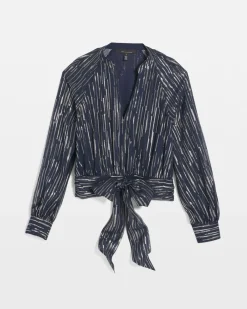 Wrap Waist Blouse*White House Black Market Hot